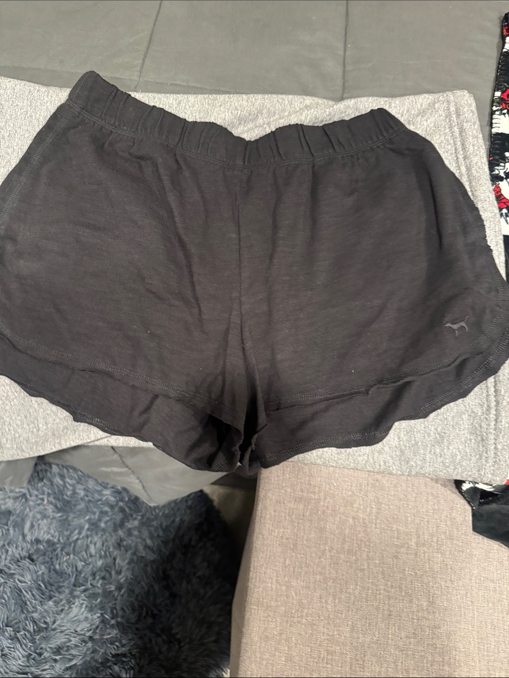 Pink terry shorts
